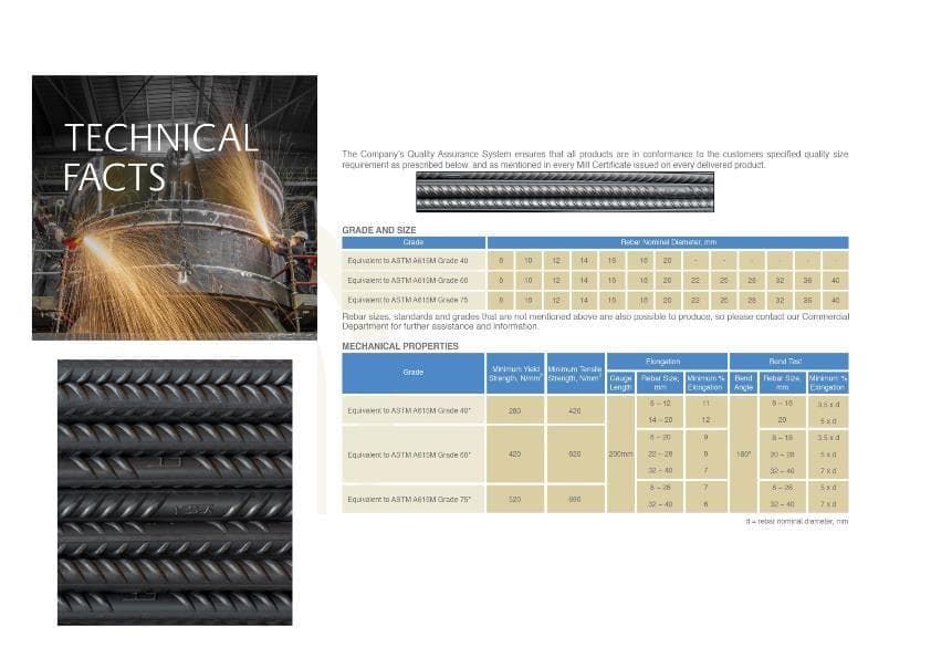 Rebar technical facts